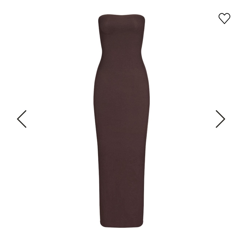 Skims Fits Everybody Tube Dress in Cocoa size Small